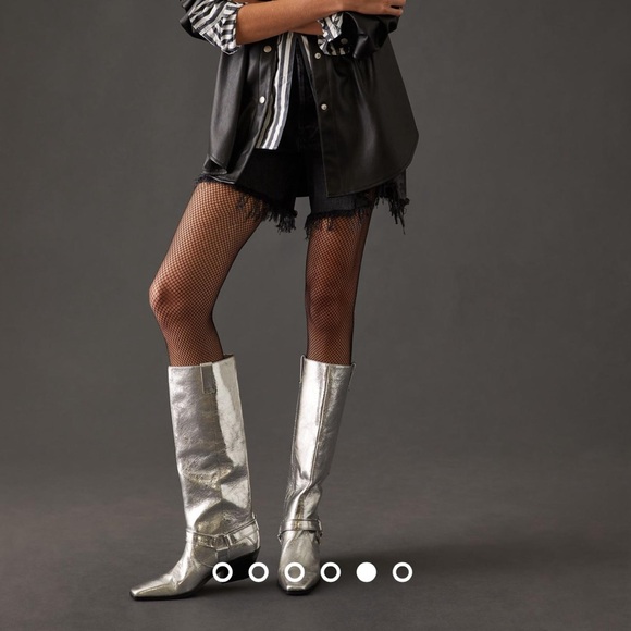 Caverly Milly Boot Crinkle Silver Size 39 - Picture 4 of 16